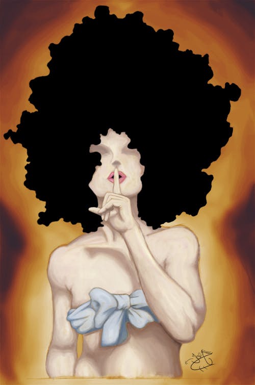Afro Girl 2 Colored